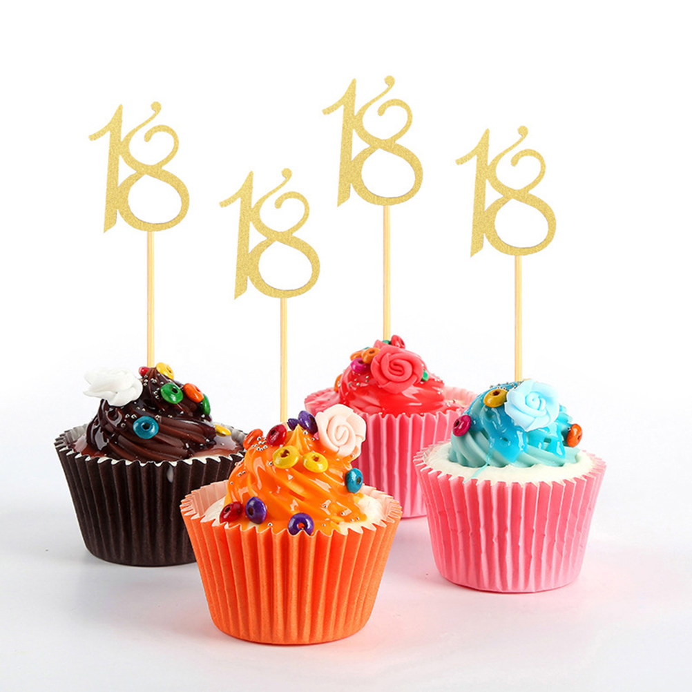48개입 18번째 생일 케이크 토퍼, 생일 축하, 결혼 - Ice Pick Pick 리뷰 및 가격