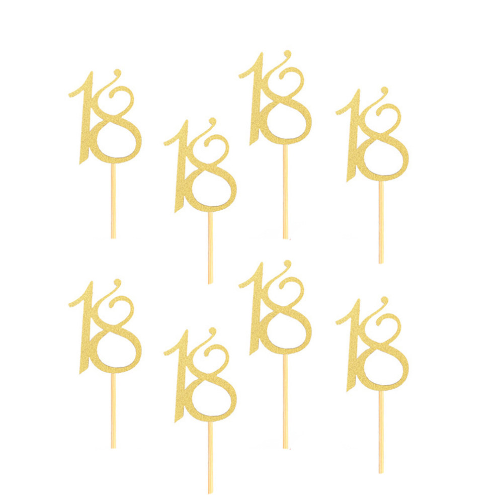 48개입 18번째 생일 케이크 토퍼, 생일 축하, 결혼 - Ice Pick Pick 리뷰 및 가격