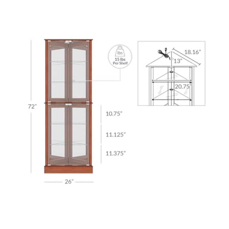 가정용 바에서 사용할 수 있는 조명이 있는 코너 진열장 - Home Bar And Cabinet 리뷰 및 가격