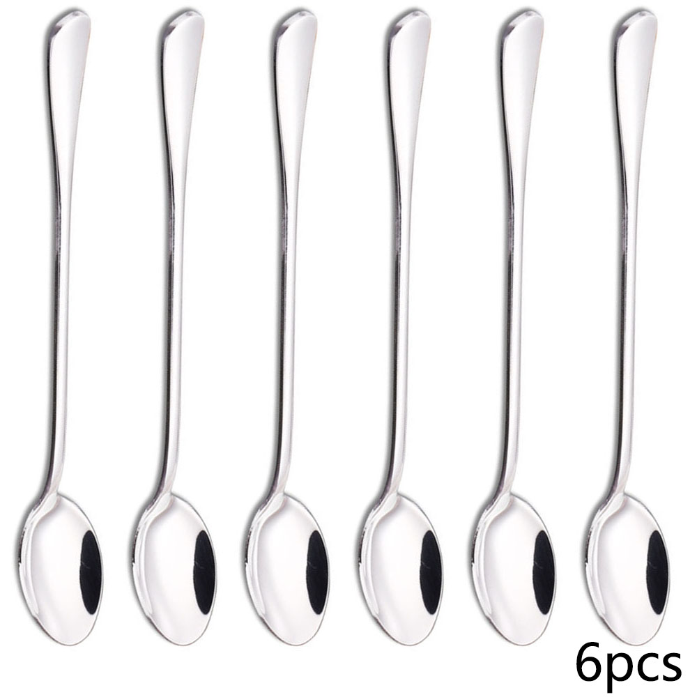 6pcs 스테인레스 스틸 아이스 티 특종 디저트 스푼  - Ice Pick Pick 리뷰 및 가격