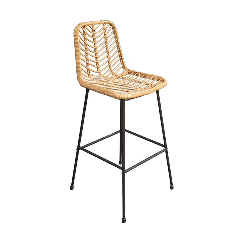 라탄 등받이 바 스툴 미니멀리스트 높은 의자 야외 방수 - Home Bar Stools 리뷰 및 가격