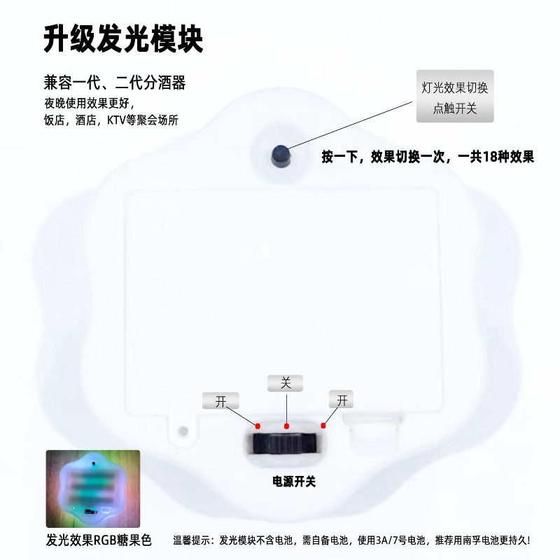 유럽풍 모조 유리 술병 세트 6컵 LED 조명 와인 서 - Home Bar Setup Kit 리뷰 및 가격
