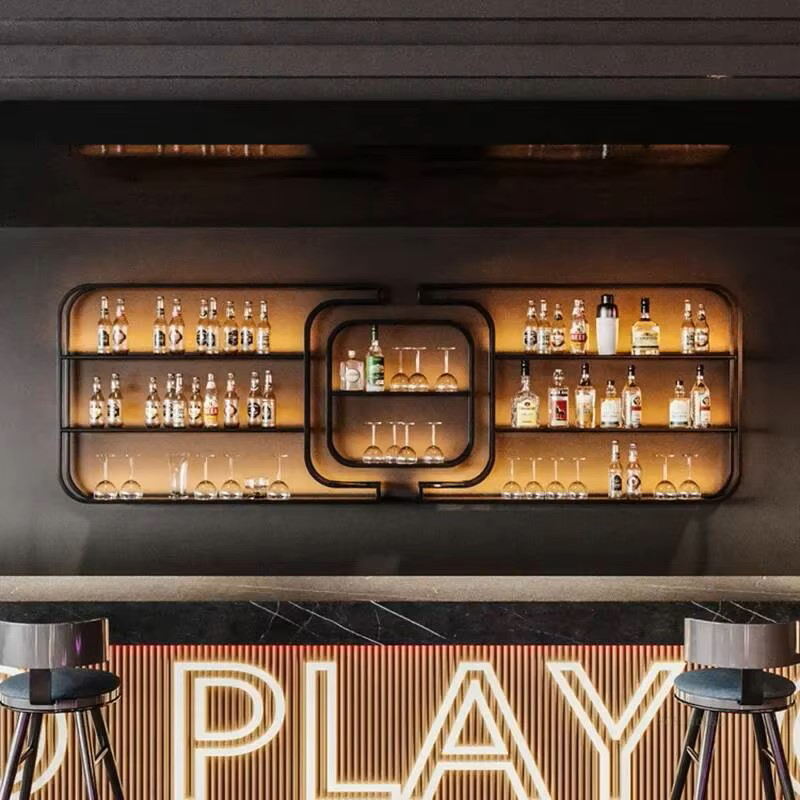 심플한 철제 와인 랙 바 카운터 디자이너 디스플레이 캐 - Home Bar And Cabinet 리뷰 및 가격