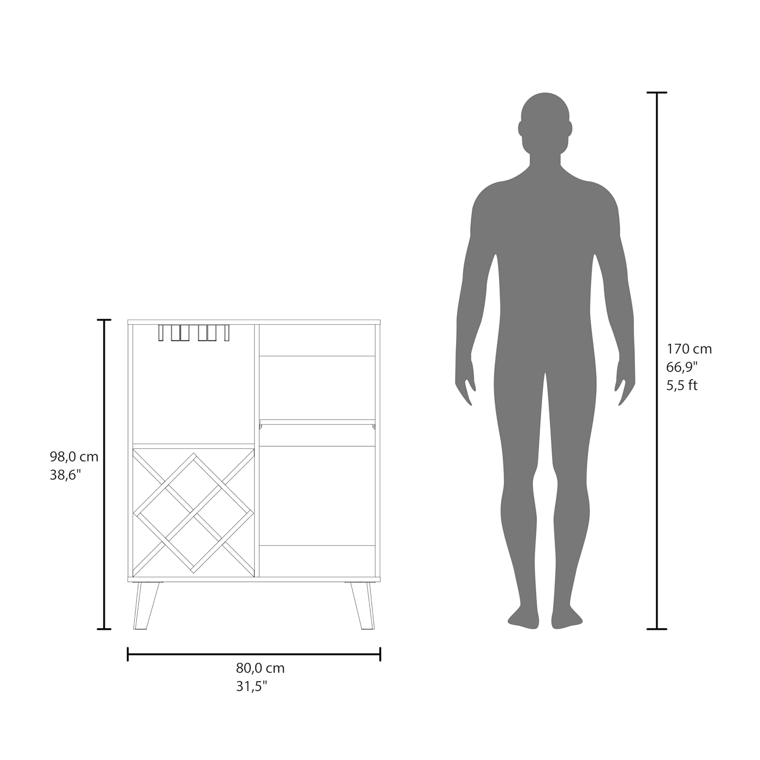 오크 블루 바 캐비닛 4단 선반 도어 서랍 와인 랙 스 - Home Bar Shelves 리뷰 및 가격